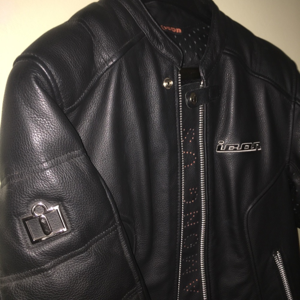 Icon Tuscadero leather motorcycle jacket